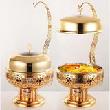 Luxury Arabic Style Chafing Dish Buffet Food Warmer | 4L 6L 8L Stainless Steel Hanging Lid Chafer for Hotel & Wedding Catering - HUFA Kitchenware