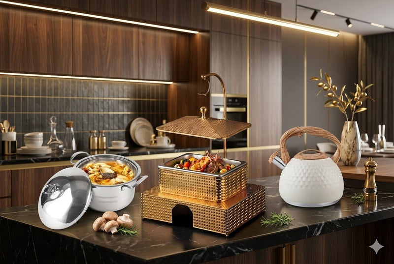 Luxury Egg-Shaped Cutlery Set with Storage Case | Elegant Stainless Steel Tableware Design