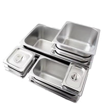 American-Style 1/3 Size Gastronorm Stainless Steel GN Pan - 6.5cm Depth Food Container & Steam Table Tray for Professional Hospitality & Restaurant Use
