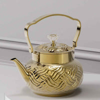 Best Selling Hammered Stainless Steel Tea Kettle - Large Capacity Stovetop Water Boiler with Heat - Resistant Handle - Elegant Hand - Crafted Design for Home & Gift - HUFA Kitchenware