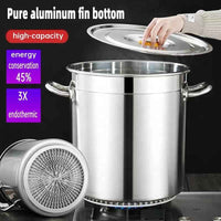 Commercial Large Capacity Stainless Steel Stock Pot - 170L Heavy Duty Deep Soup Cooking Pot for Restaurants, Hotels & Catering - Industrial Kitchenware - HUFA Kitchenware