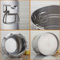 Professional Stainless Steel Milk Storage Tank & Wine Transport Can - 25L to 45L Airtight Metal Bucket with Seamless Design & Locking Snap Lids - HUFA Kitchenware