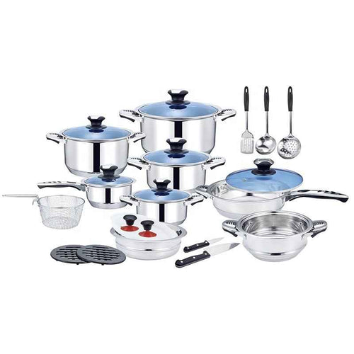 Hot Sale African Style 30/50 - Piece Stainless Steel Cookware & Tableware Set - Professional All - in - One Kitchenware Set with Non - Stick Pots and Pans - HUFA Kitchenware