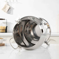 Professional Stainless Steel Milk Storage Tank & Wine Transport Can - 25L to 45L Airtight Metal Bucket with Seamless Design & Locking Snap Lids - HUFA Kitchenware
