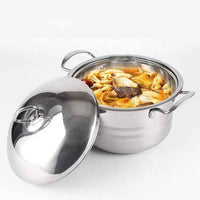 Professional 6 - 14 Piece Stainless Steel Cookware Set - Composite Bottom Non - Coating Soup Pots and Pans with Lids - Induction Ready Multi - Purpose Kitchen Set - HUFA Kitchenware