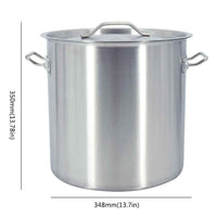 Commercial High - Capacity Stainless Steel Stock Pot with Boiling Basket - 6L to 225L Heavy Duty Soup Pot & Seafood Boiler for Home & Restaurant Use - HUFA Kitchenware