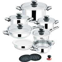 Hot Sale African Style 30/50 - Piece Stainless Steel Cookware & Tableware Set - Professional All - in - One Kitchenware Set with Non - Stick Pots and Pans - HUFA Kitchenware