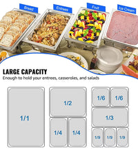 Customized 1/3 GN Gastronorm Food Pan - 6.5cm Depth Stainless Steel Food Container - Professional Hospitality Supplies & Steam Table Food Warmer Tray