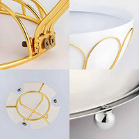 8L Luxury Stainless Steel Spherical Chafing Dish - Round Buffet Server with Hydraulic Glass Lid for Weddings, Parties & Professional Catering - Black/White/Gold Options