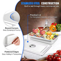 Customized 1/3 GN Gastronorm Food Pan - 6.5cm Depth Stainless Steel Food Container - Professional Hospitality Supplies & Steam Table Food Warmer Tray