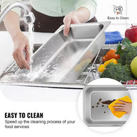 Customized 1/3 GN Gastronorm Food Pan - 6.5cm Depth Stainless Steel Food Container - Professional Hospitality Supplies & Steam Table Food Warmer Tray