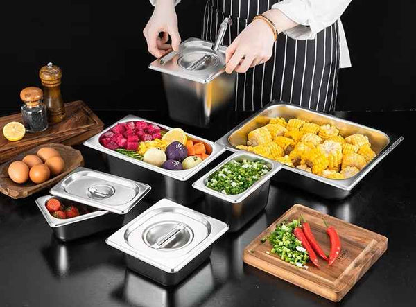 Customized 1/3 GN Gastronorm Food Pan - 6.5cm Depth Stainless Steel Food Container - Professional Hospitality Supplies & Steam Table Food Warmer Tray - HUFA Kitchenware