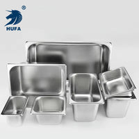 1/1 Gastronorm Stainless Steel GN Pan - 2.5cm Shallow Depth Food Tray & Baking Sheet for Hotels, Restaurants & Professional Buffet Catering Supplies