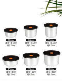 HUFA 304 Stainless Steel Kimchi Container - Airtight Leakproof Food Storage Box with Sealed Lid - Food Grade Vegetable Crisper & Fridge Organizer for Kitchen - HUFA Kitchenware