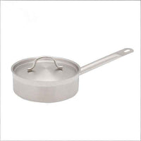Professional Stainless Steel Saucepan with Compound Bottom - Single Handle Cooking Pot for Restaurant Kitchens & Home Use - Induction Ready & Rapid Heating - HUFA Kitchenware