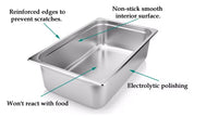 1/1 Gastronorm Stainless Steel GN Pan - 2.5cm Shallow Depth Food Tray & Baking Sheet for Hotels, Restaurants & Professional Buffet Catering Supplies