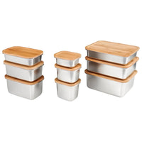 HUFA Eco - Friendly 304 Stainless Steel Lunch Box with Natural Bamboo Lid - Leakproof Portable Food Storage Container for Meal Prep, Office & Outdoor - Custom Logo Wholesale - HUFA Kitchenware