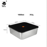 Factory Direct HUFA 304 Stainless Steel Square Crisper - Microwavable, Steamable & Leak - Proof Food Container Bento Box (Custom Logo Acceptable) - HUFA Kitchenware