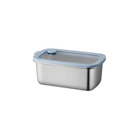 304 Stainless Steel Food Storage Container with Heat - Resistant Glass Lid, Airtight Leakproof Lunch Box for Fridge Freezer & Office Meal Prep - HUFA Kitchenware