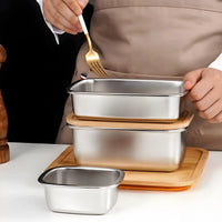 HUFA Eco - Friendly 304 Stainless Steel Lunch Box with Natural Bamboo Lid - Leakproof Portable Food Storage Container for Meal Prep, Office & Outdoor - Custom Logo Wholesale - HUFA Kitchenware