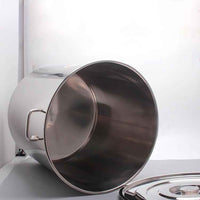 Commercial Large Capacity Stainless Steel Stock Pot - 170L Heavy Duty Deep Soup Cooking Pot for Restaurants, Hotels & Catering - Industrial Kitchenware - HUFA Kitchenware