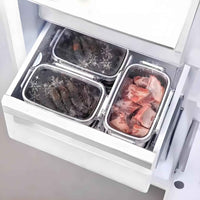 304 Stainless Steel Bento Box with Airtight Locking Lid - Food Grade Snap Crisper & Leak-proof Frozen Food Storage Container for Meal Prep, School & Office - Durable Lunch Box by Hufa Manufacturer