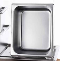 American - Style 1/3 Size Gastronorm Stainless Steel GN Pan - 6.5cm Depth Food Container & Steam Table Tray for Professional Hospitality & Restaurant Use - HUFA Kitchenware