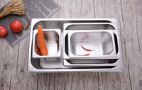 1/1 Gastronorm Stainless Steel GN Pan - 2.5cm Shallow Depth Food Tray & Baking Sheet for Hotels, Restaurants & Professional Buffet Catering Supplies - HUFA Kitchenware