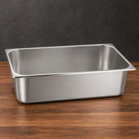 American Style 1/1 stainless steel Gastronorm pan shown from an angled front view