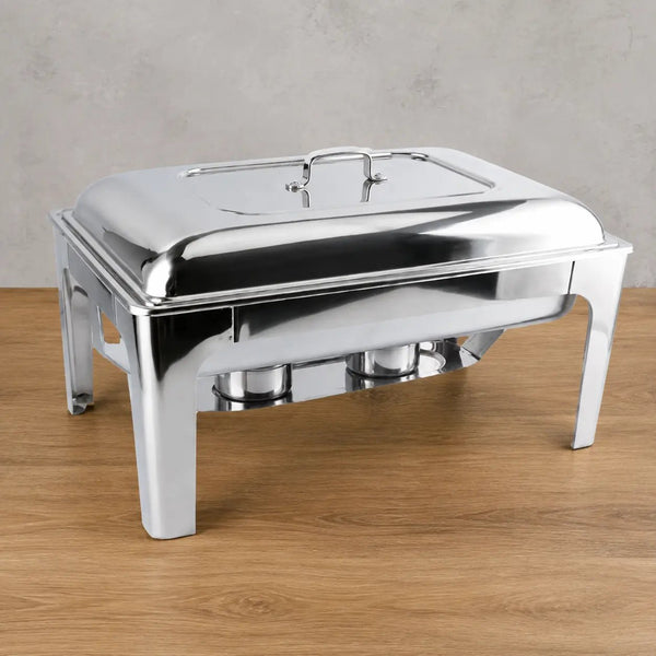 Heavy-Duty Rectangular Lift-Off Chafer with Single or Double Pan - HUFA Kitchenware