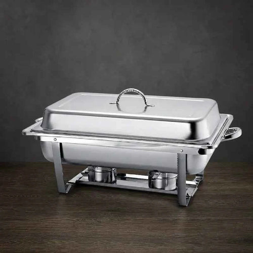 Classic Foldable Rectangular Chafer with 9L and Twin 4L Pan Options