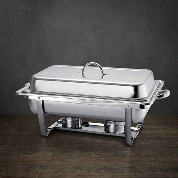 Classic Foldable Rectangular Chafer with 9L and Twin 4L Pan Options