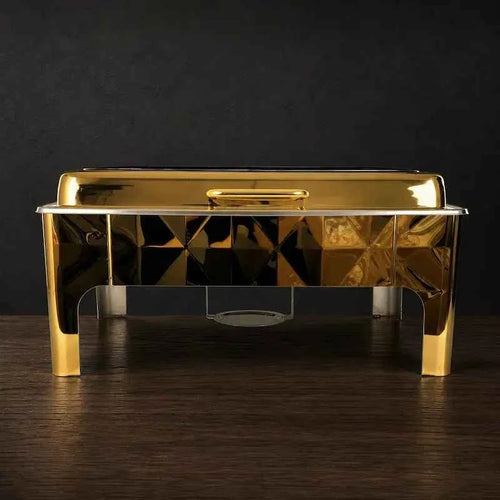 Gold Buffet Chafer Collection with Viewing Lids — 9L and 6.8L