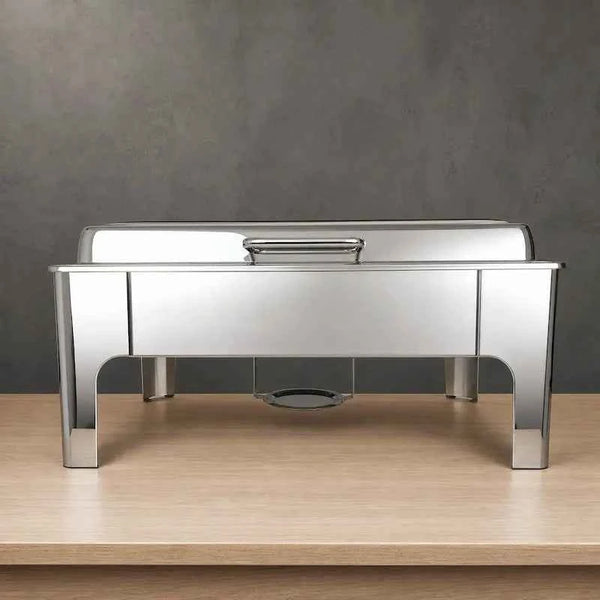 Silver Viewing-Lid Chafing Dish with Rectangular, Square and Round Options