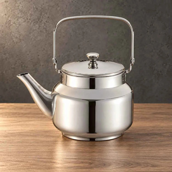 Qingquan Slim Silver Kettle Without Filter, 0.35-2 L