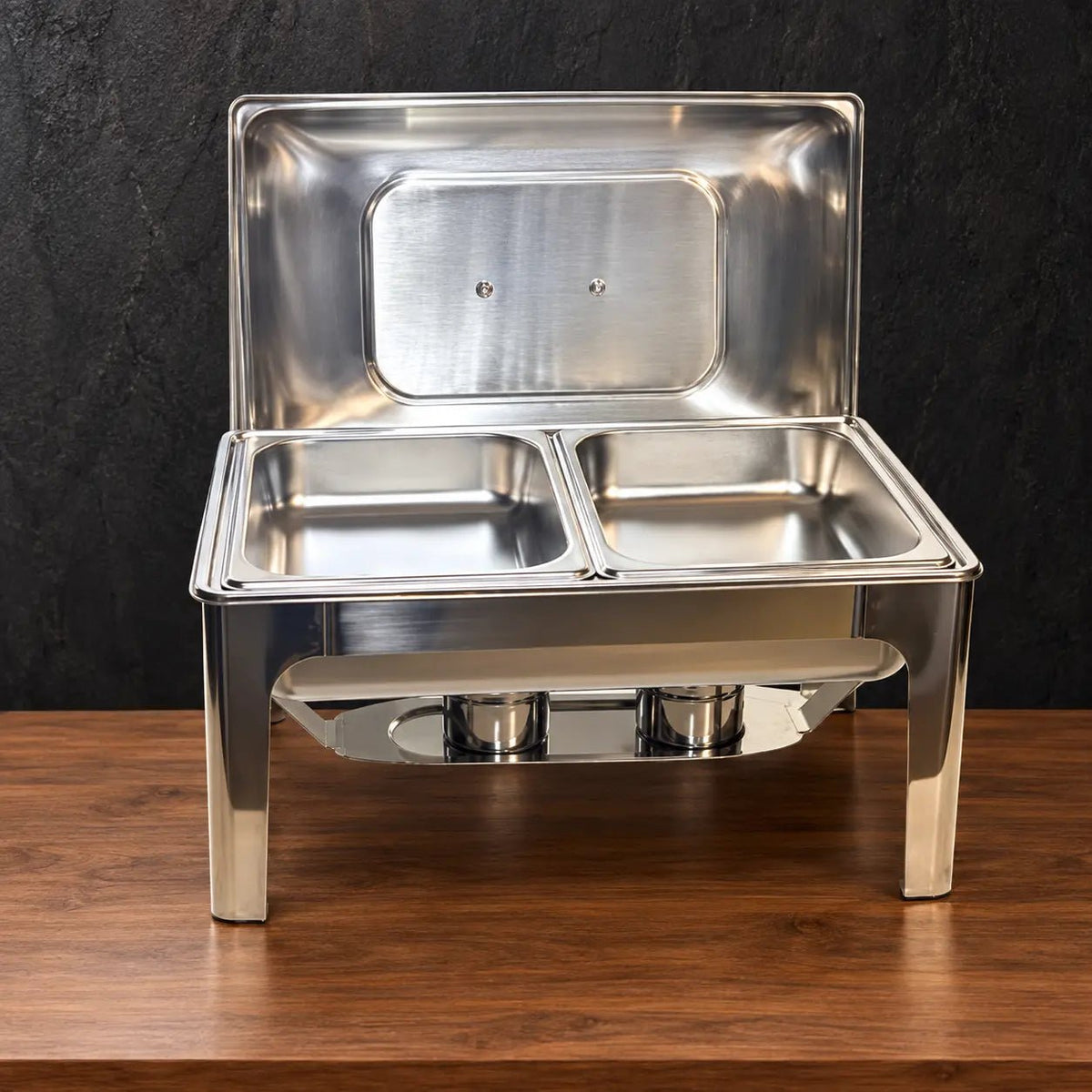 Rectangular Hanging-Lid Chafer with Single or Double Grid - HUFA Kitchenware