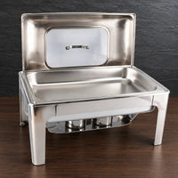 Rectangular Viewing Chafer with Hanging Lid and Single or Double Grid - HUFA Kitchenware