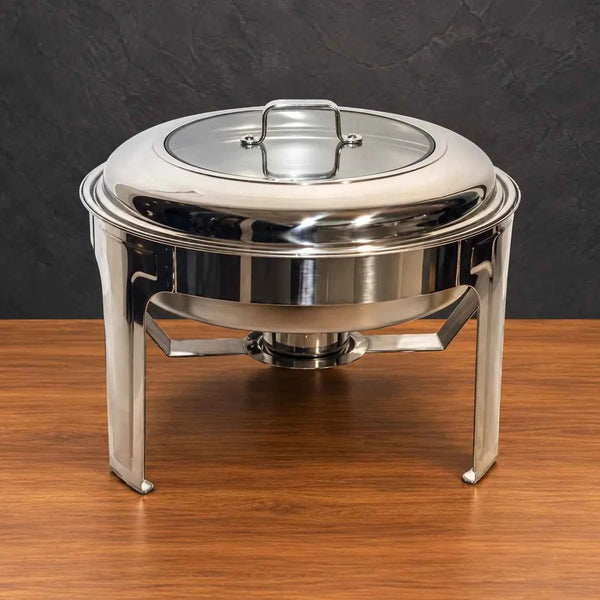 Round Viewing Chafer with Lift-Off Access for Single-Grid Service