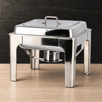 Square Open-Access Chafer with Single-Grid Serving Pan - HUFA Kitchenware