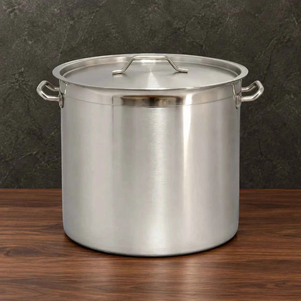 Tall Body 1.0 mm 201 Stainless Steel Stock Pot with Single Bottom