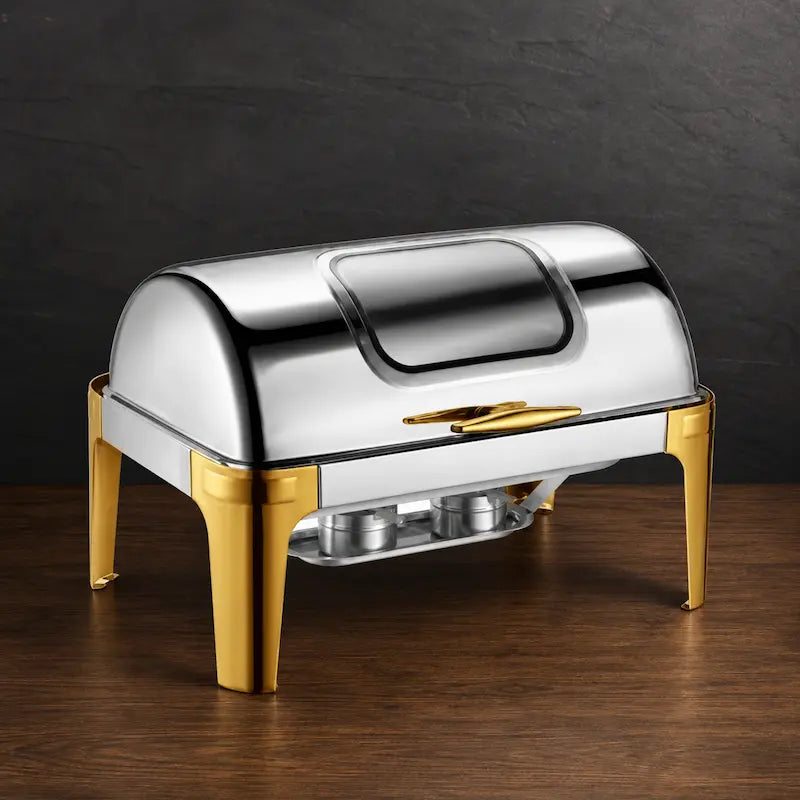 Two-Tone 11L Hotel Buffet Chafer with Viewing Lid