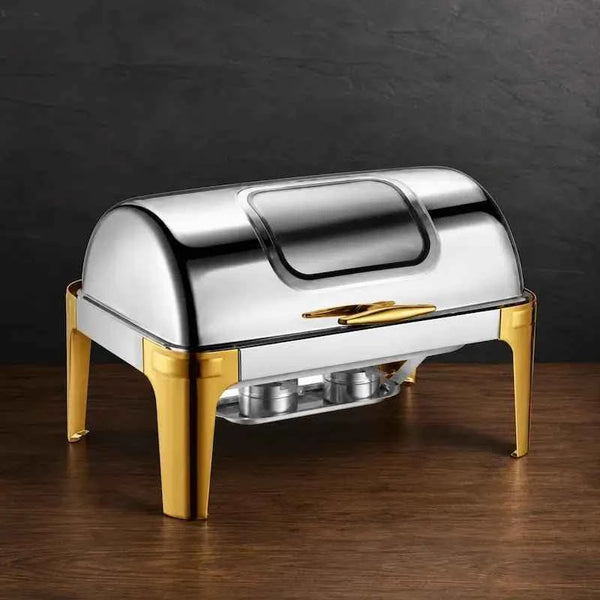 Two-Tone 11L Hotel Buffet Chafer with Viewing Lid